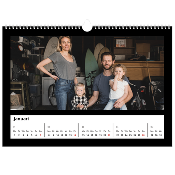 Fotokalender A3 — Foto in zwart kader
