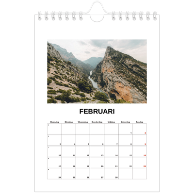 Fotokalender A5 — Eenvoudige foto [Februari]