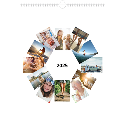 A3 Jaarkalender — Collage in blokkenpatroon [omslag]