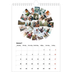Fotokalender A4 (20 x 30 cm) — Collage shapes [Januari]