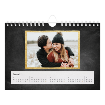 Fotokalender A5 — Foto in glitterrand