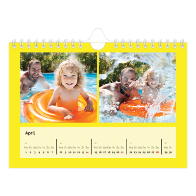 Fotokalender A5 — Fel gekleurde kaders [April]