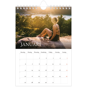 Fotokalender A5 — Schreefletters