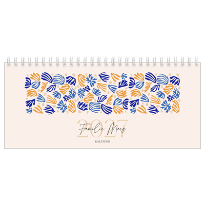 Bureaukalenders — Minimalistisch koraal [omslag]
