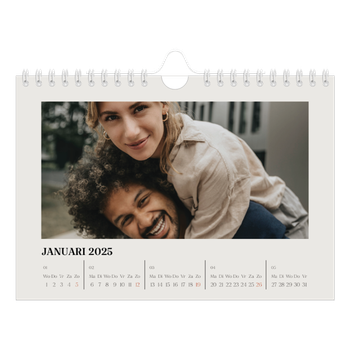 Fotokalender A5 — Simpel ivoor