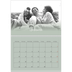 Fotokalender A4 Dubbel (30 x 40 cm) — Zachtgroen kleurverloop [Februari]