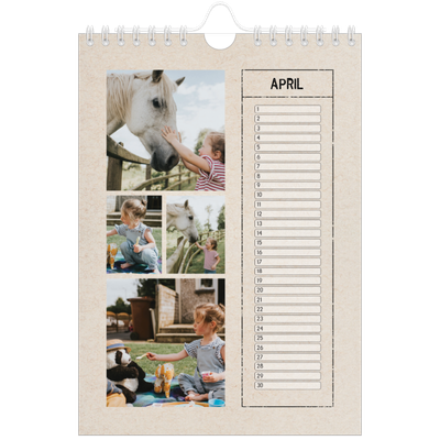 Fotokalender A5 — Stempel effect [April]