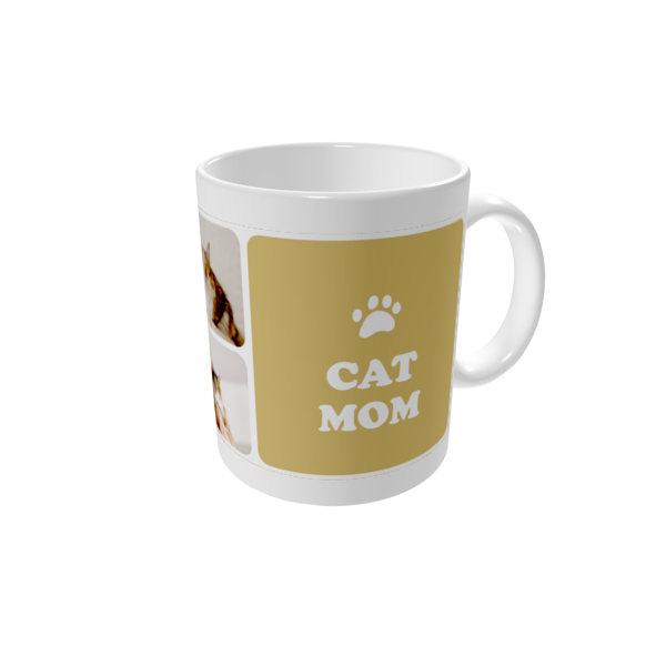 Mok bedrukken — Cat mom - kleur