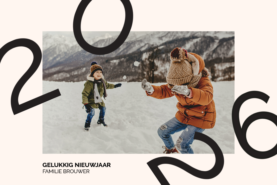 Fotokaarten — Nieuwjaar strooisel