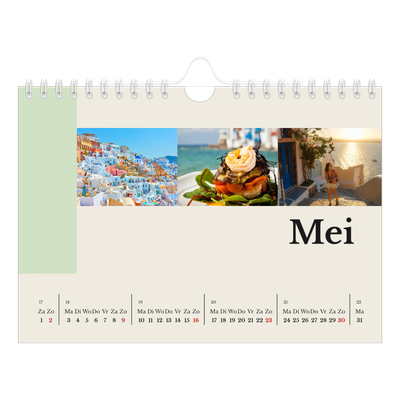 Fotokalender A5 — Bezienswaardigheden van de wereld [Mei]