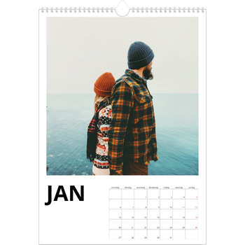 Fotokalender A3 — Witte randen