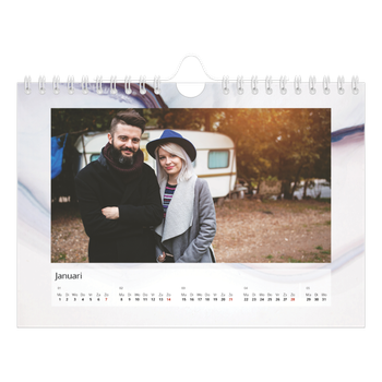 Fotokalender A5 — Inktvlekkenpatroon