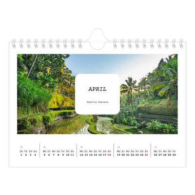Fotokalender A5 — Het volledige verhaal [April]