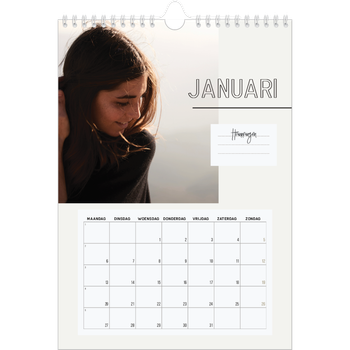 Fotokalender A4 — Notitie kalender