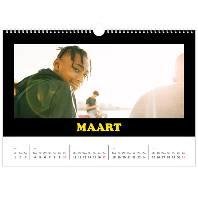 Fotokalender A4 — Vrolijke letters [Juni]