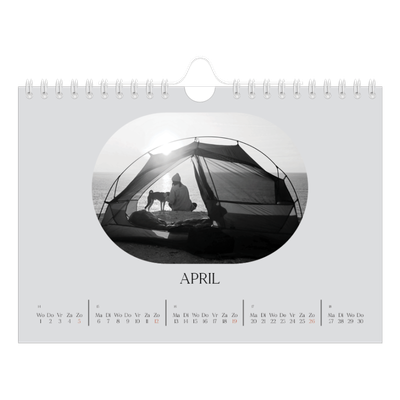 Fotokalender A5 — De open weg [April]