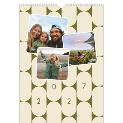 A3 Jaarkalender — Retro patronen [omslag]