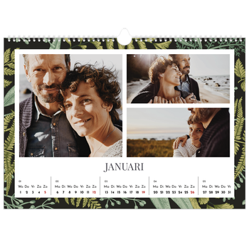 Fotokalender A3 — Gebloemd behang