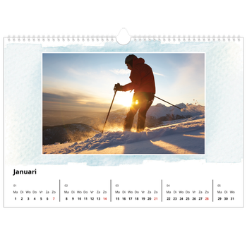 Fotokalender A3 — Aquarel achtergronden