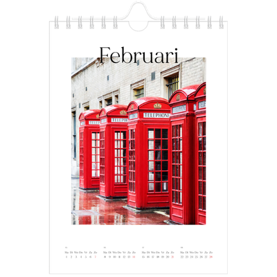 Fotokalender A5 — Mijn reisverhaal - Londen [Februari]