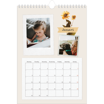Fotokalender A4 — Vintage scrapbook