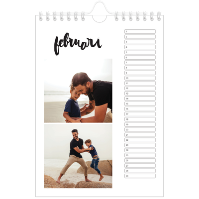 Fotokalender A5 — Handgeschreven letters [Februari]