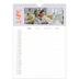 A4 Familieplanners — Vrolijk & kleurrijk - gezinsplanner 4 personen [April]