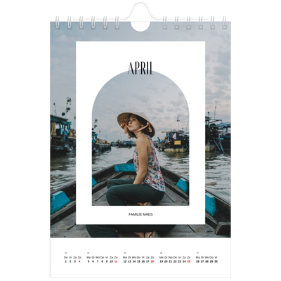 Fotokalender A5 — De open boog [April]