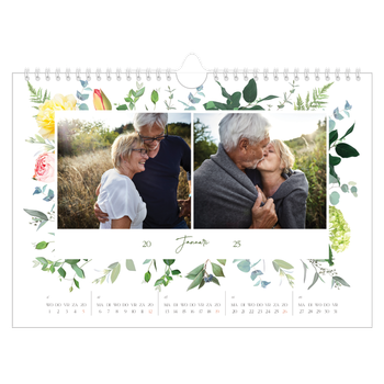 Fotokalender A4 — Klassieke bloemen