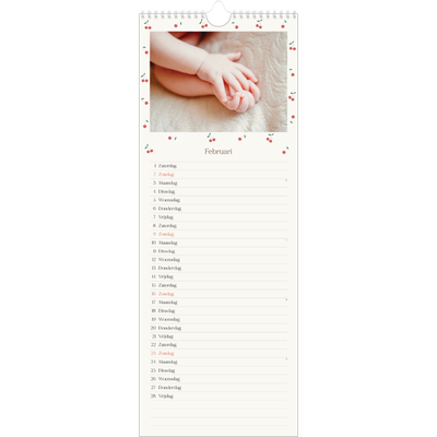 Smalle kalender  — Kersen gelukzaligheid [Februari]