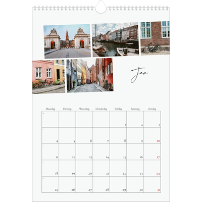 A3 Jaarkalender — City trip [Januari]