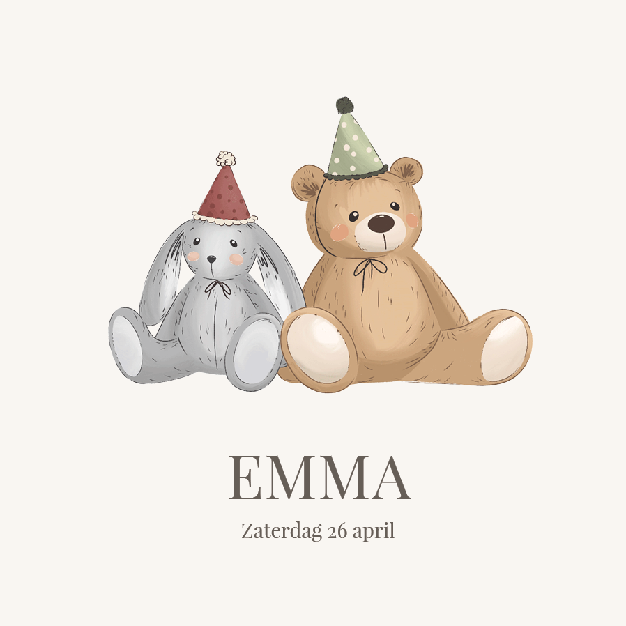Uitnodigingen — Kleine vriendjes