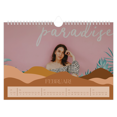 Fotokalender A4 — Neutrale bergen [Februari]