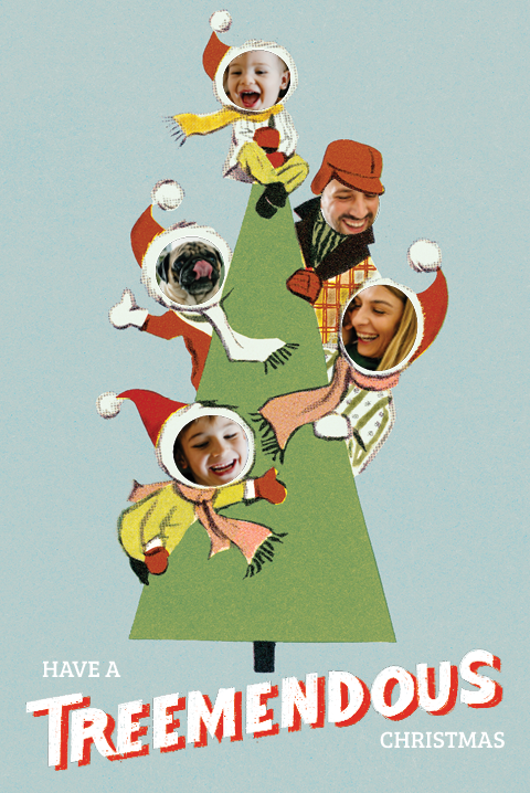 Fotokaarten — A tree-mendous Christmas