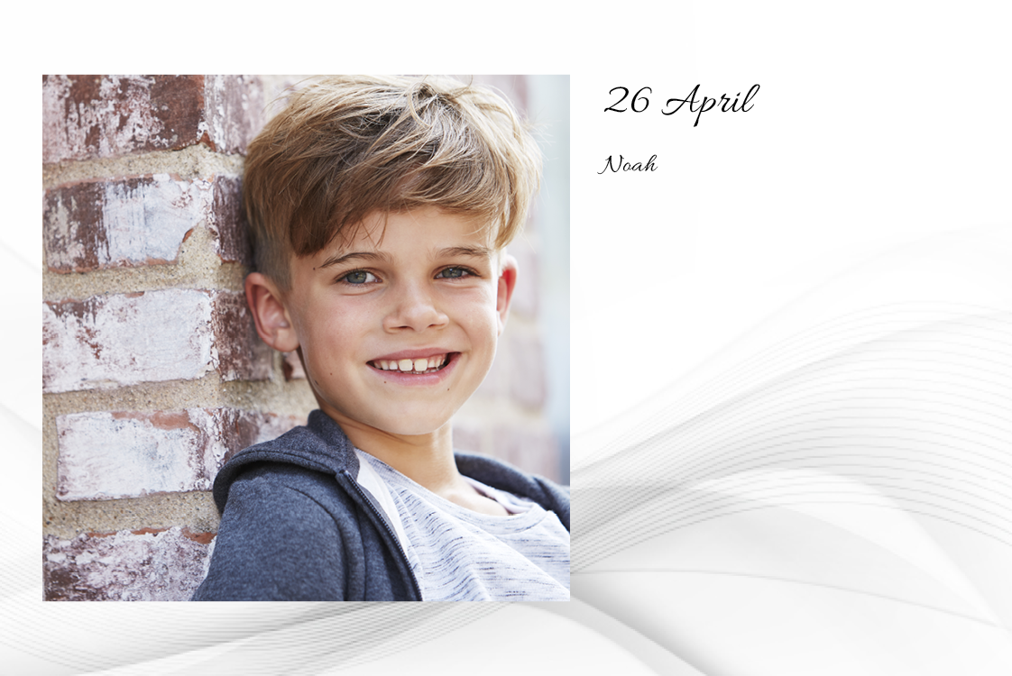 Bedankkaarten — Grijze golf