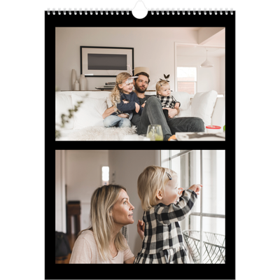 A3 Jaarkalender — Foto in zwart kader [omslag]