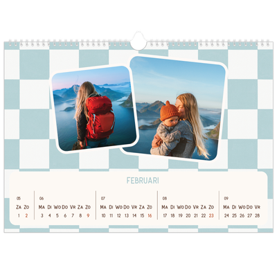 Fotokalender A3 — Retro patronen [Februari]