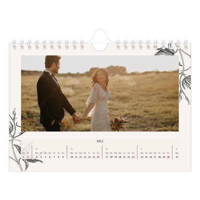 Fotokalender A5 — Inkt & klimop [Mei]