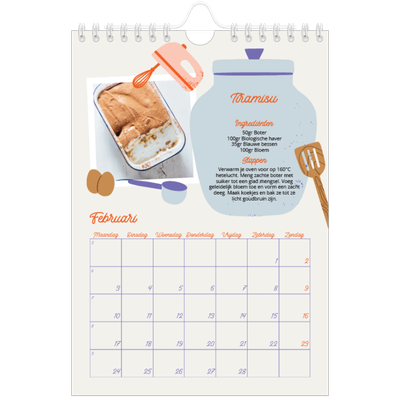 Fotokalender A5 — Een jaar vol recepten [Februari]