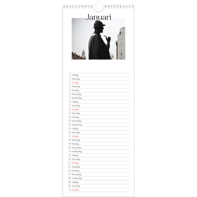 Smalle kalender  — Mijn reisverhaal - Londen [Januari]