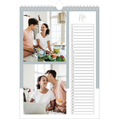 Verjaardagskalenders A4 — Aardse frames [Mei]