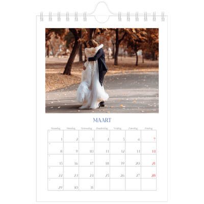 Fotokalender A5 — Kobalt klassieker [Maart]