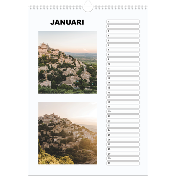 Fotokalender A3 — Eenvoudige foto