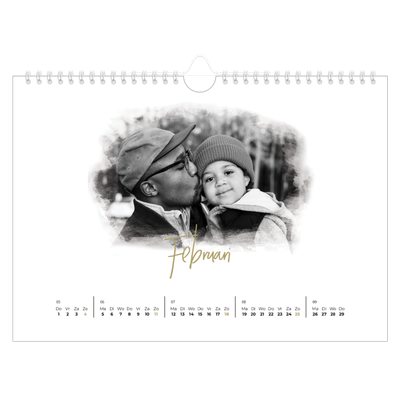 Fotokalender A4 — Foto effect [Februari]