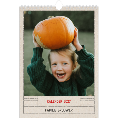 Fotokalender A4 (20 x 30 cm) — Stempel effect [omslag]