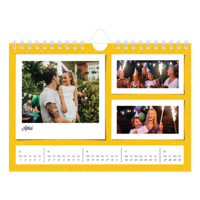 Fotokalender A5 — Snapshots in felle kleuren [April]