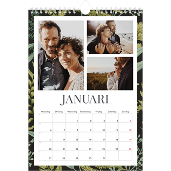 Fotokalender A4 — Gebloemd behang