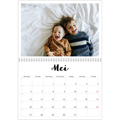 Fotokalender A4 Dubbel (30 x 40 cm) — Handgeschreven letters [omslag]