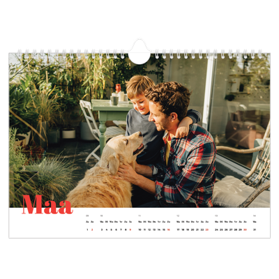 Fotokalender A4 — Een dikgedrukt jaar [Maart]
