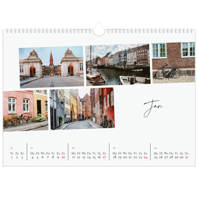 Fotokalender A3 — City trip [Januari]